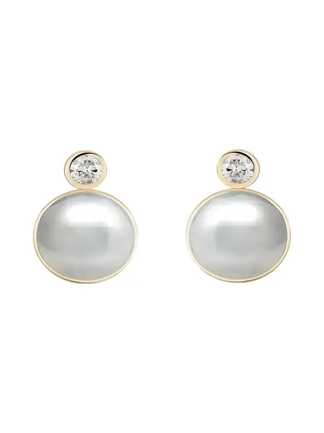 Mason and Books Siren Stud Earrings with Pearls