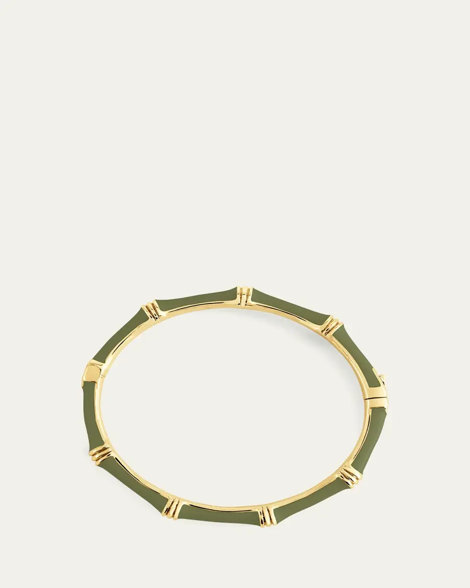 Anabel Aram Jewelry Bamboo Enameled Hinged Bangle | Thumbnail 3 Anabel Aram Jewelry Bamboo Enameled Hinged Bangle | Thumbnail 3