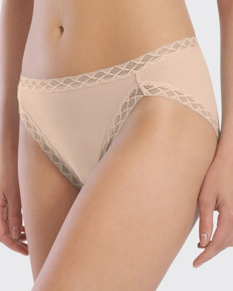 Natori Bliss French Cut Lace Trimmed Briefs | Thumbnail 2 Natori Bliss French Cut Lace Trimmed Briefs | Thumbnail 2