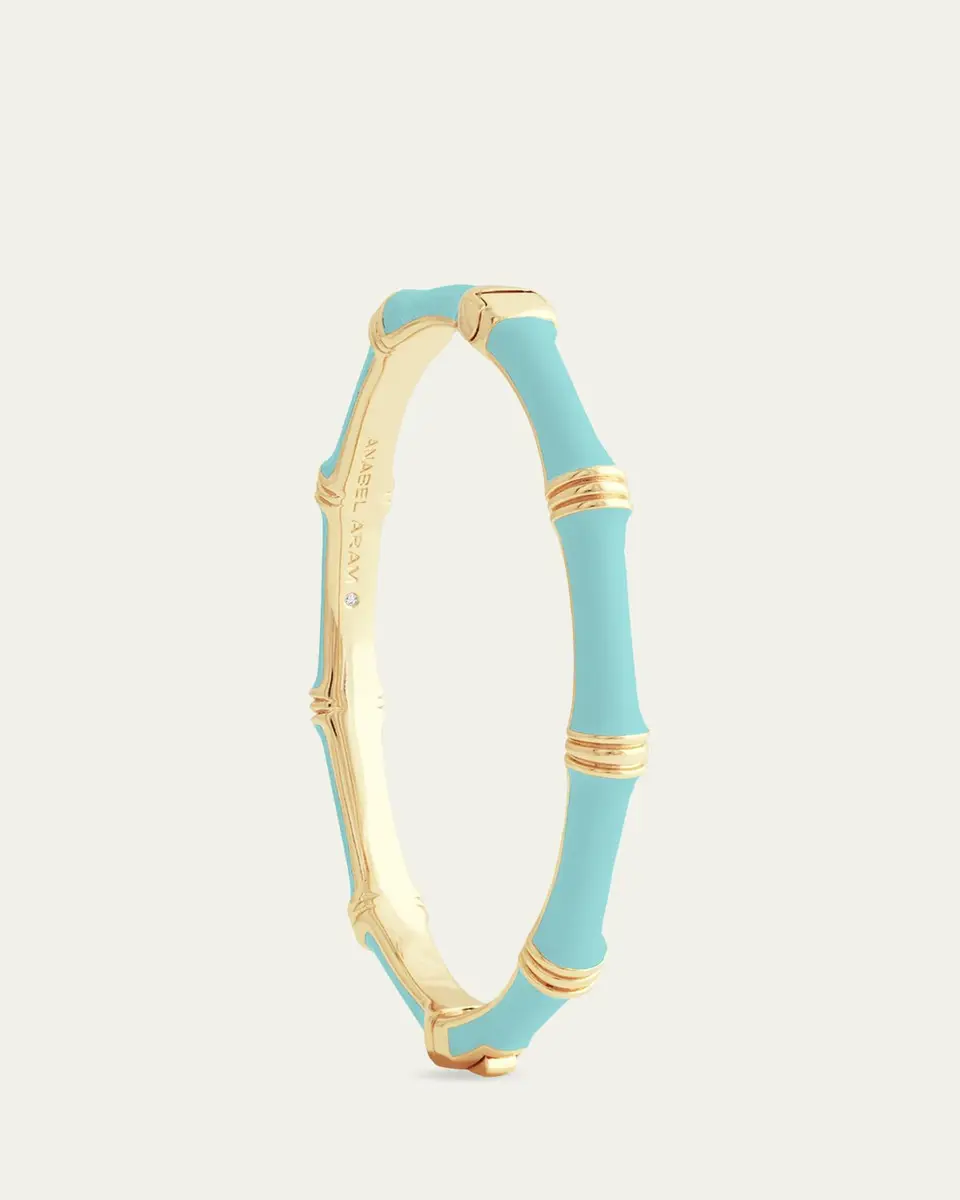 Anabel Aram Jewelry Bamboo Enameled Hinged Bangle | Thumbnail 2 Anabel Aram Jewelry Bamboo Enameled Hinged Bangle | Thumbnail 2