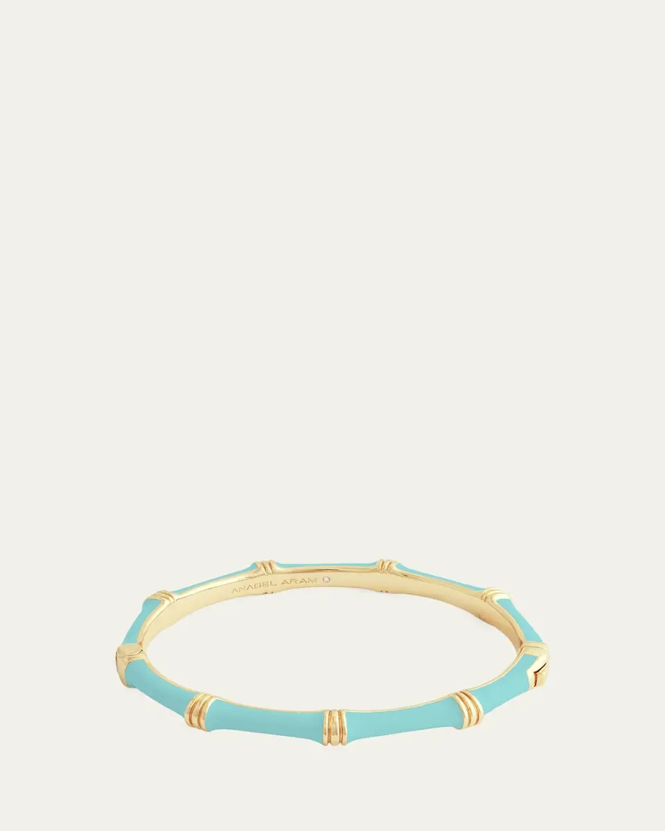 Anabel Aram Jewelry Bamboo Enameled Hinged Bangle | Thumbnail 3 Anabel Aram Jewelry Bamboo Enameled Hinged Bangle | Thumbnail 3