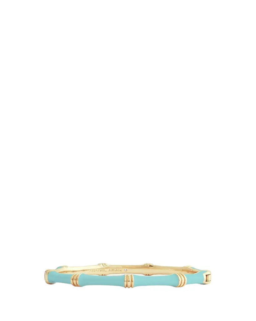 Anabel Aram Jewelry Bamboo Enameled Hinged Bangle | Image 1 Anabel Aram Jewelry Bamboo Enameled Hinged Bangle | Image 1