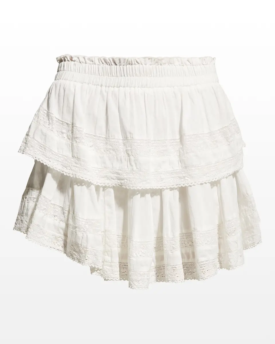 LoveShackFancy Ruffle Mini Skirt | Thumbnail 2 LoveShackFancy Ruffle Mini Skirt | Thumbnail 2