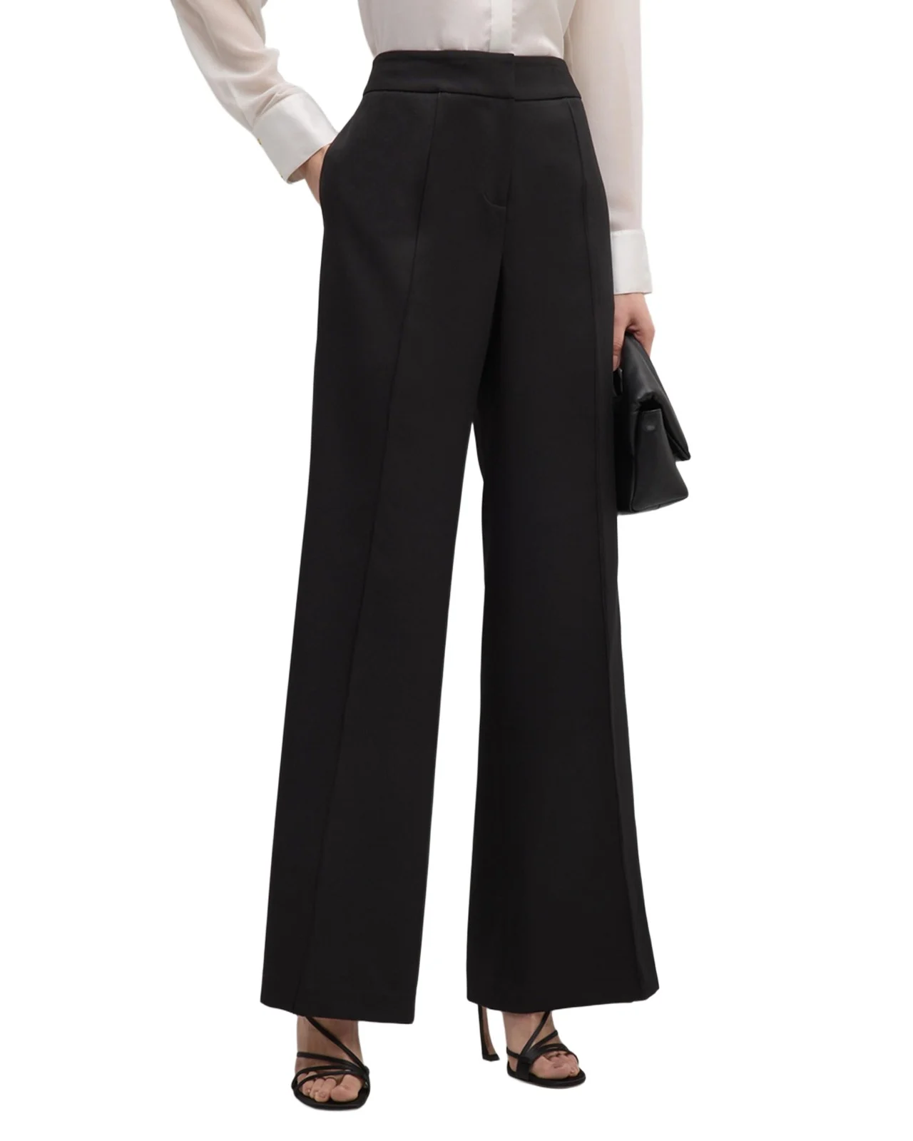 Nash High-Rise Wide-Leg Cady Pants Nash High-Rise Wide-Leg Cady Pants