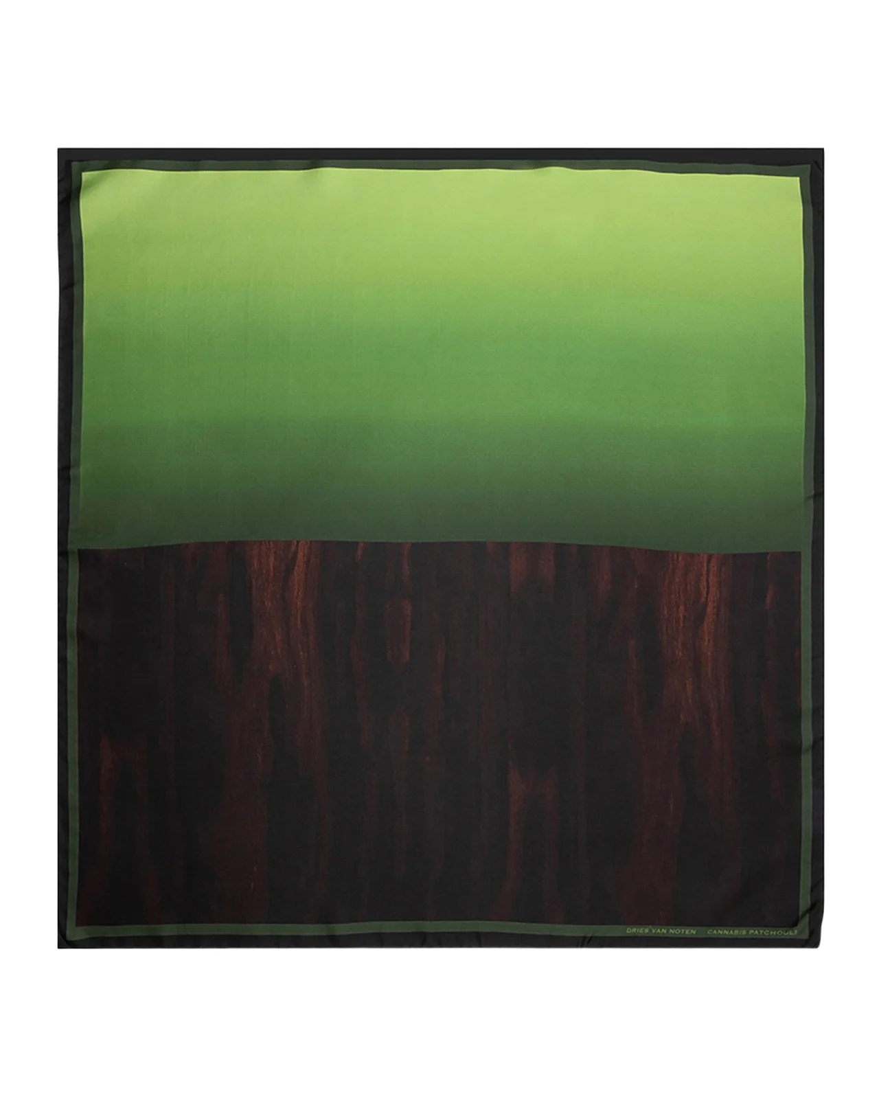 Cannabis Patchouli Silk Foulard Cannabis Patchouli Silk Foulard