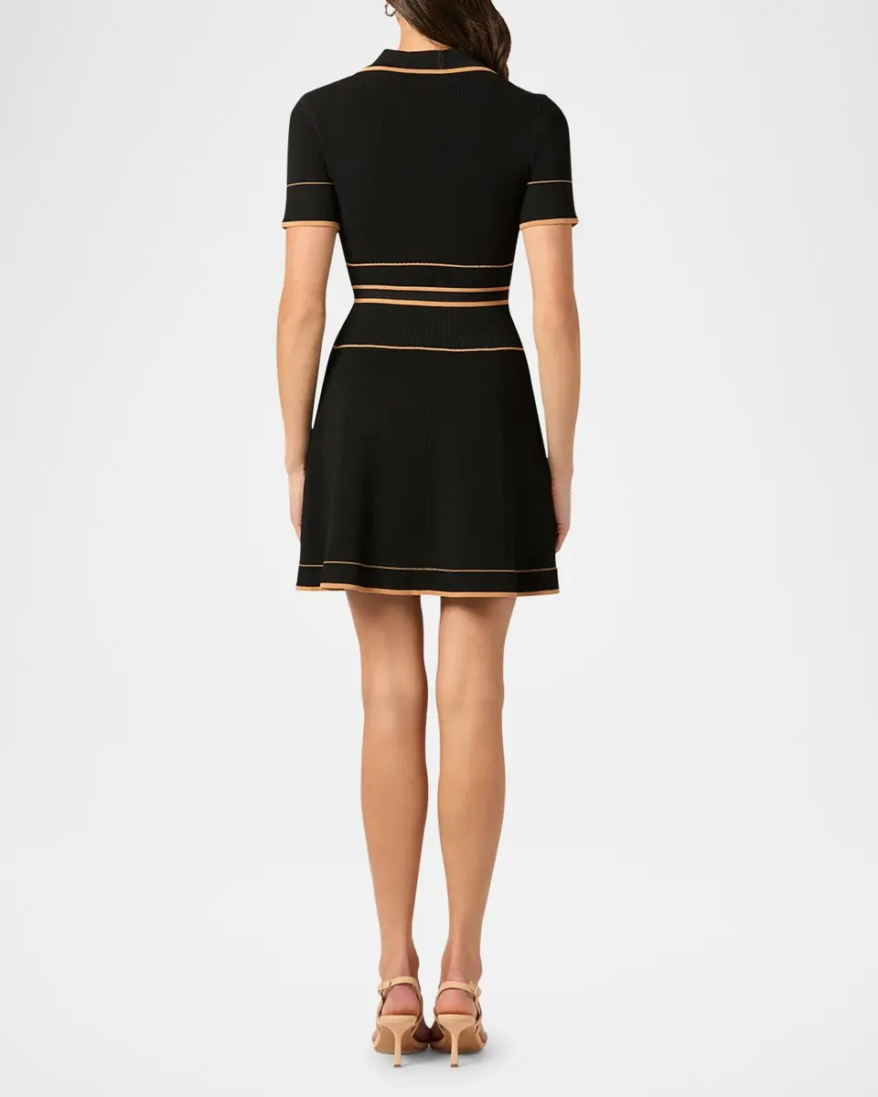 Shoshanna Maggie Tie-Waist Rib Knit Mini Dress | Thumbnail 2 Shoshanna Maggie Tie-Waist Rib Knit Mini Dress | Thumbnail 2