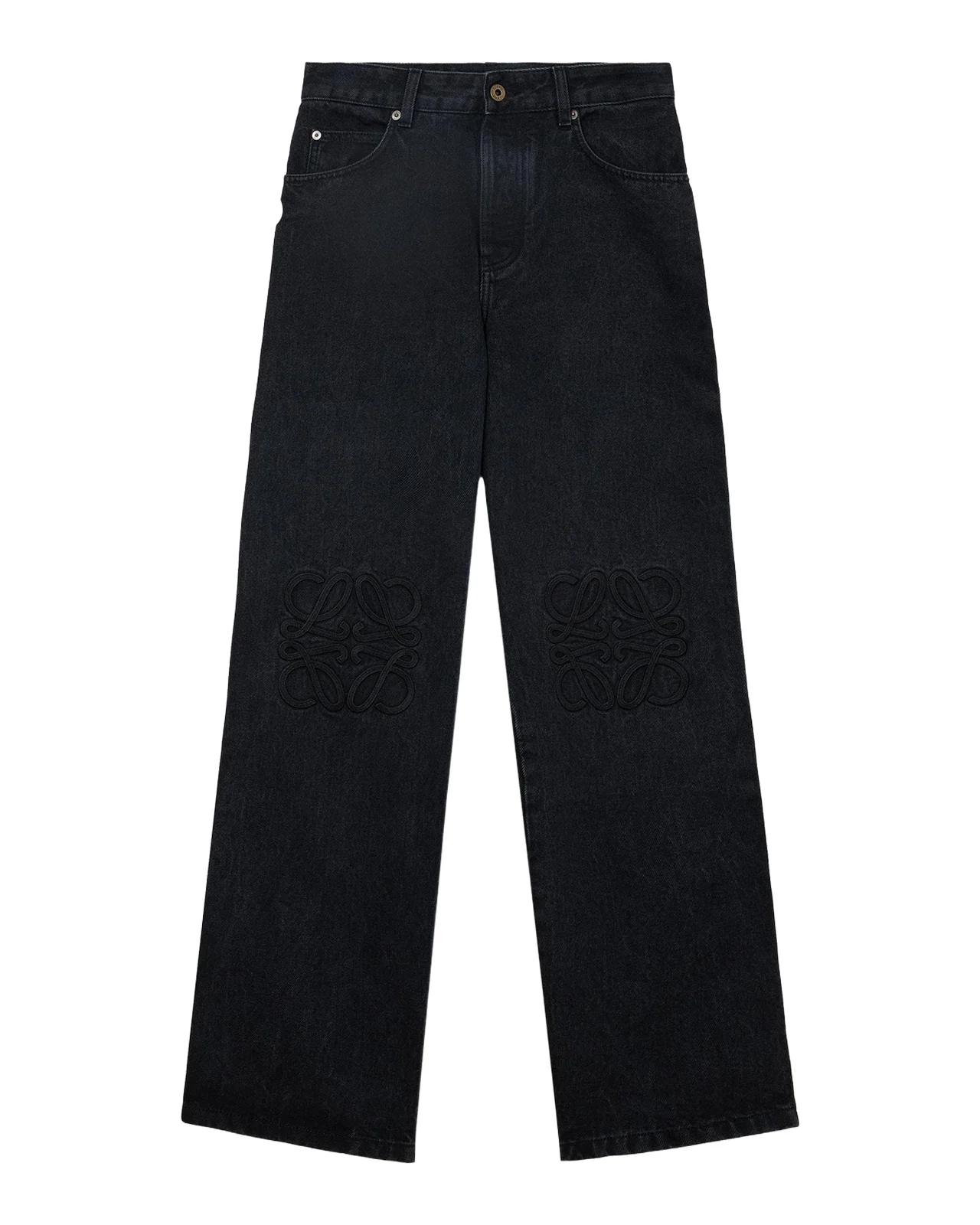 Men's Anagram-Embroidered Baggy Jeans Men's Anagram-Embroidered Baggy Jeans
