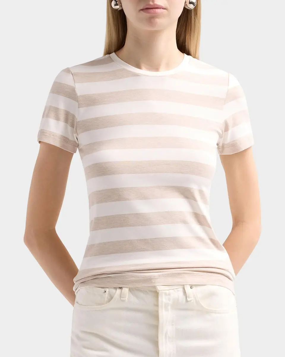 MAJESTIC FILATURES Striped Jersey T-Shirt | Thumbnail 4 MAJESTIC FILATURES Striped Jersey T-Shirt | Thumbnail 4
