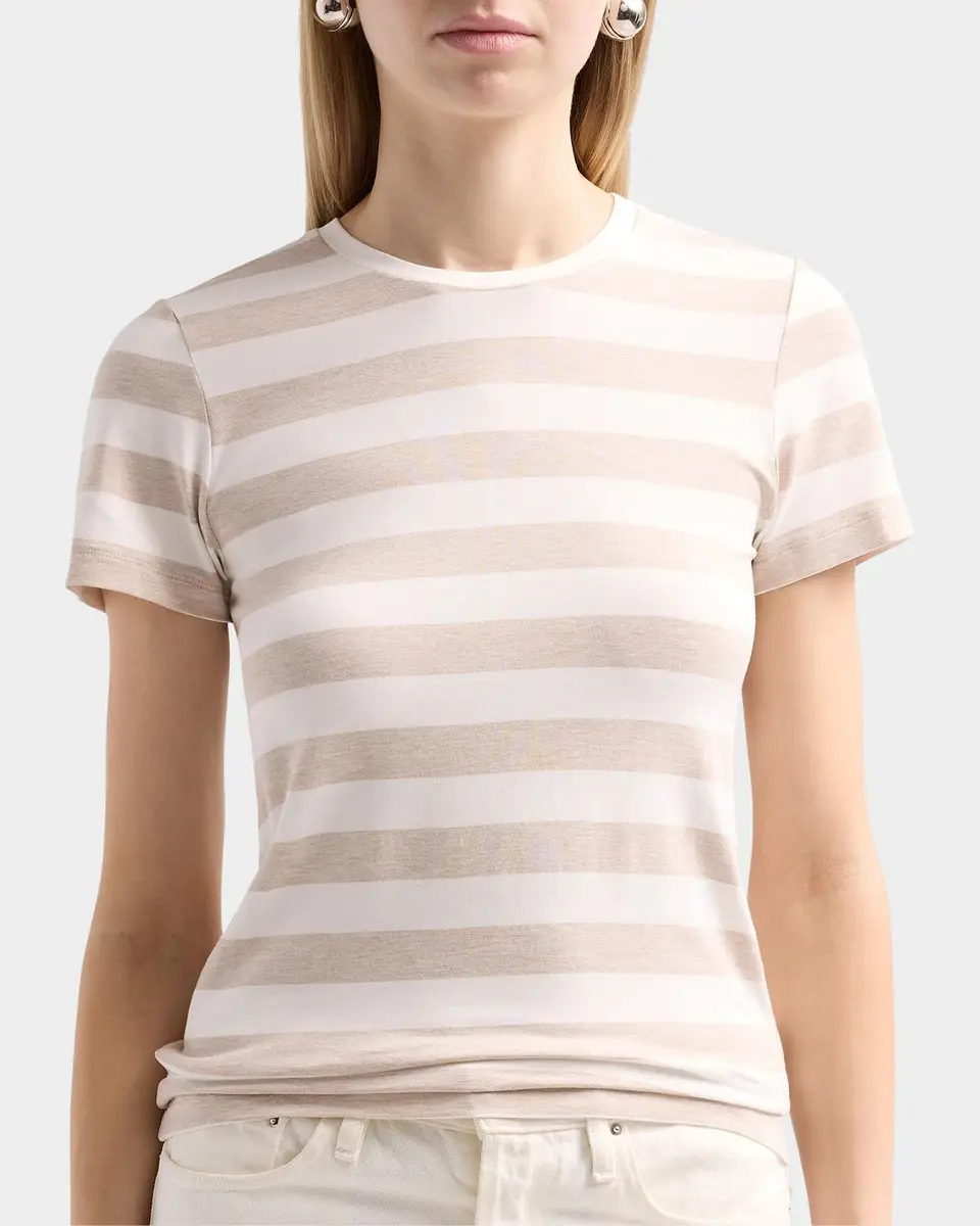 MAJESTIC FILATURES Striped Jersey T-Shirt | Thumbnail 5 MAJESTIC FILATURES Striped Jersey T-Shirt | Thumbnail 5