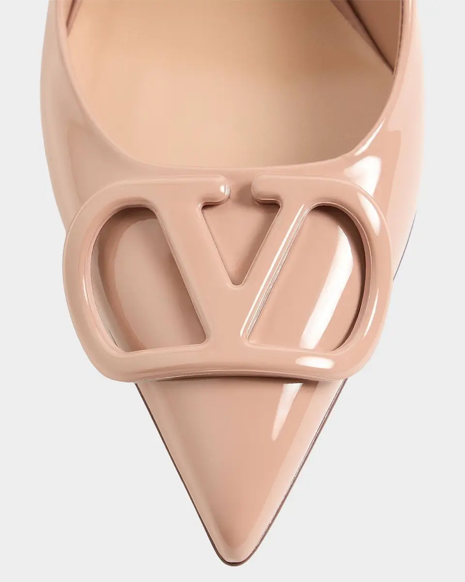 Valentino Garavani VLogo 60MM Patent Leather Pumps | Thumbnail 4 Valentino Garavani VLogo 60MM Patent Leather Pumps | Thumbnail 4
