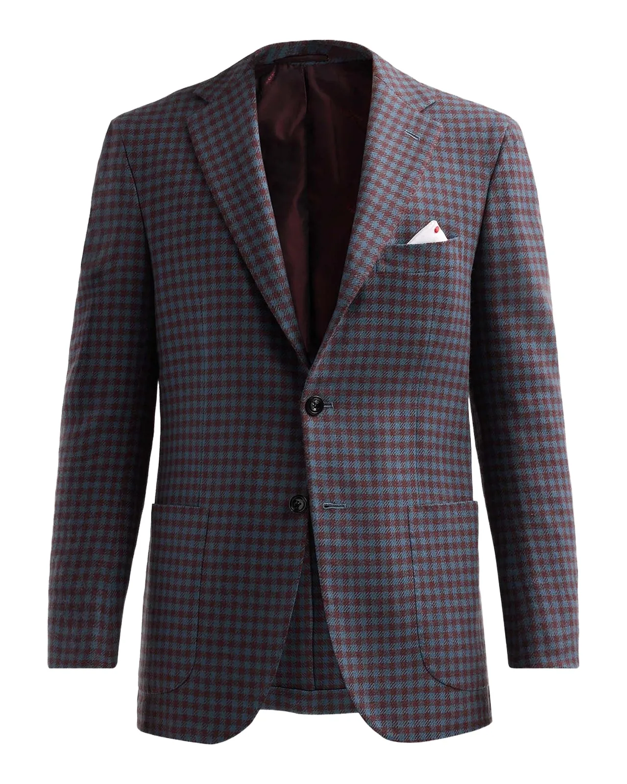 Kiton Men's Checked Cashmere Sport Coat