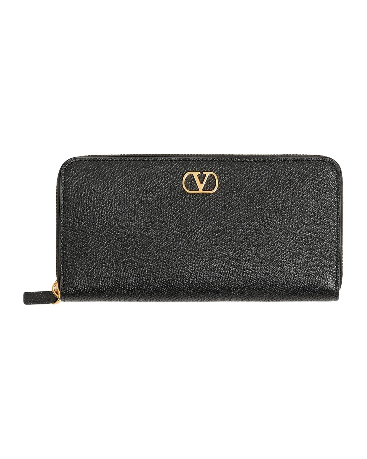 Valentino Garavani V-Logo Signature Leather Long Wallet