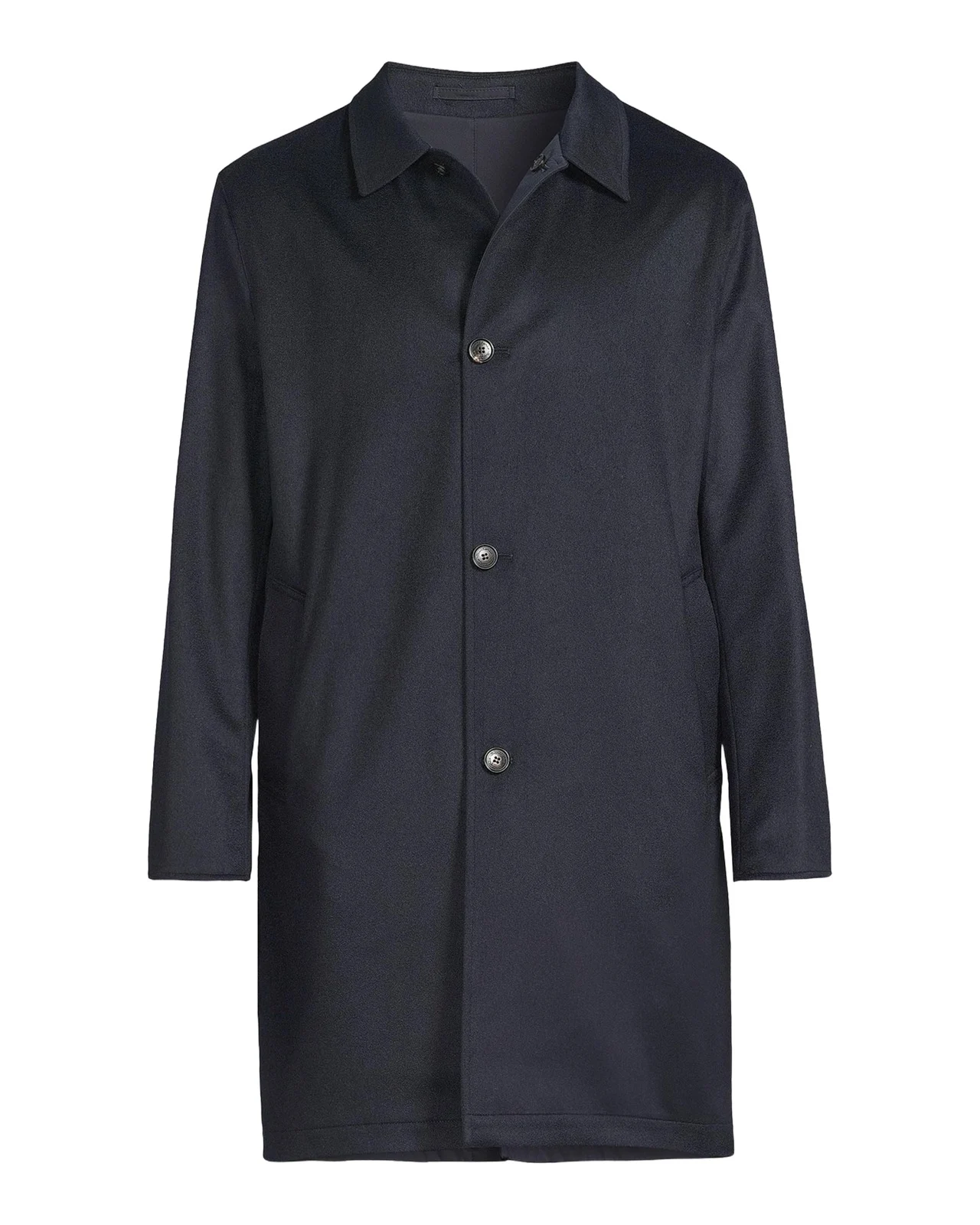 Men's Cashmere-Blend Reversible Raincoat