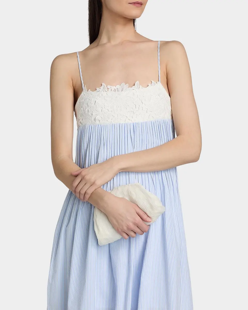 Generation Love Juniper Lace-Trimmed Seersucker Midi Dress | Thumbnail 5