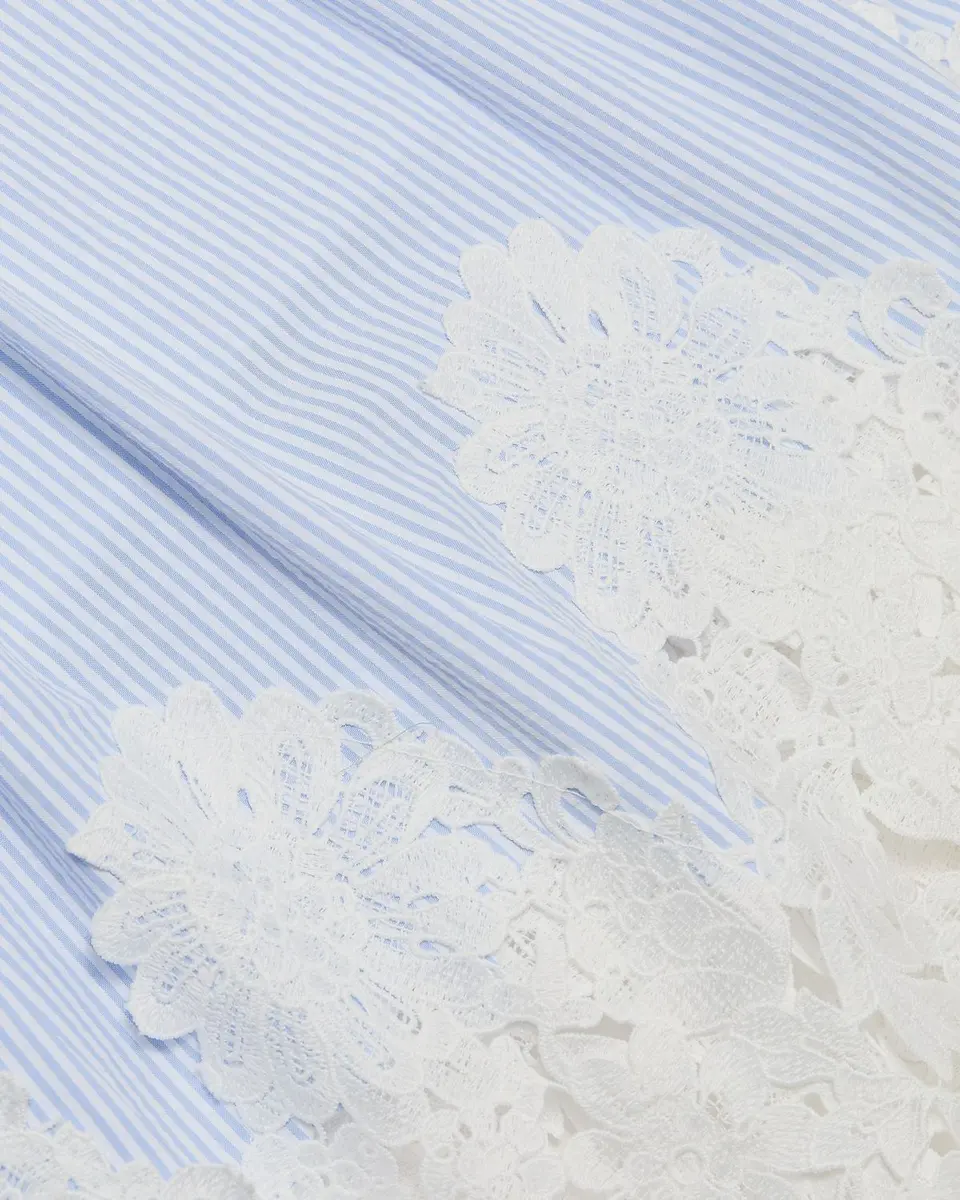 Generation Love Juniper Lace-Trimmed Seersucker Midi Dress | Thumbnail 6
