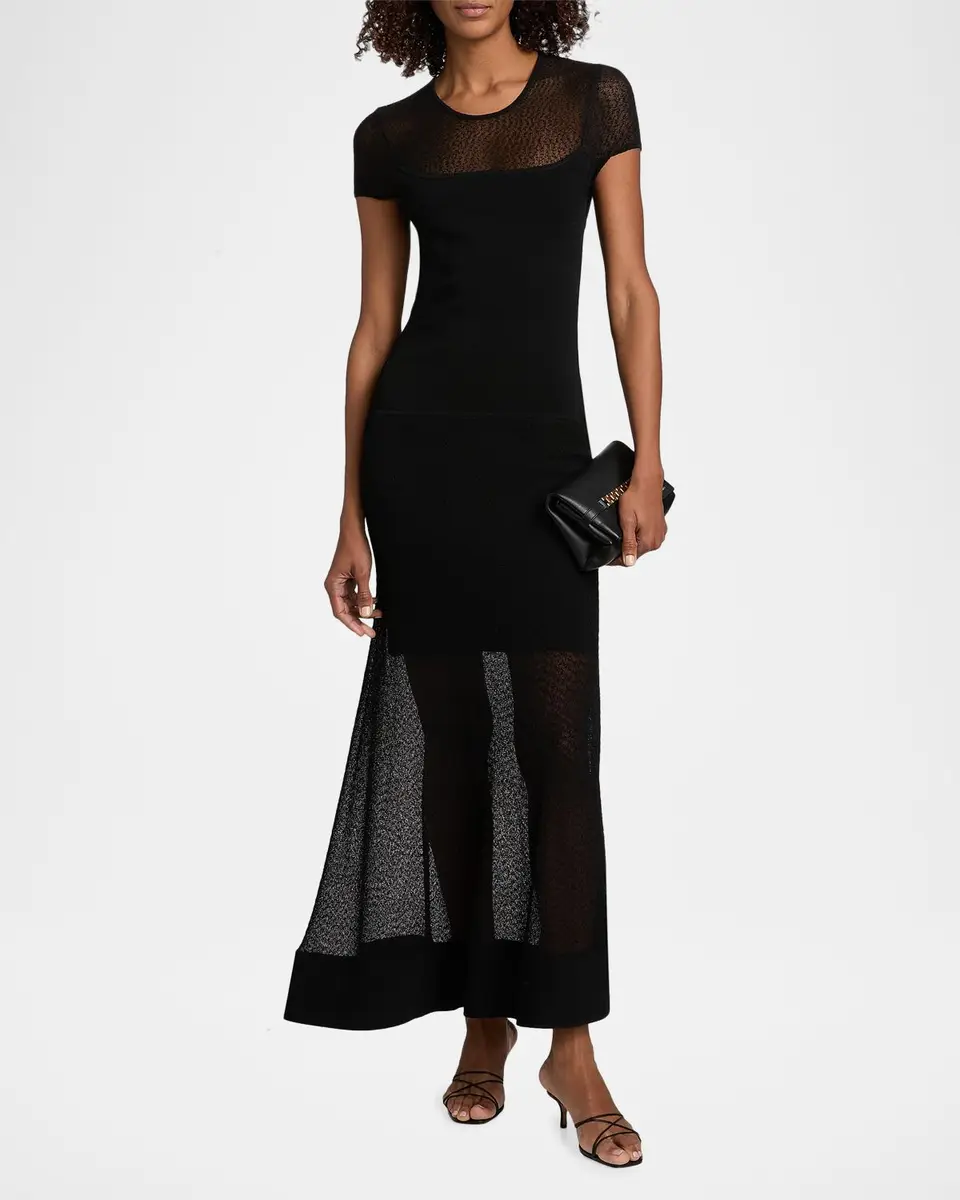 Jason Wu Collection Sheer Mesh Sheath Maxi Dress | Thumbnail 2