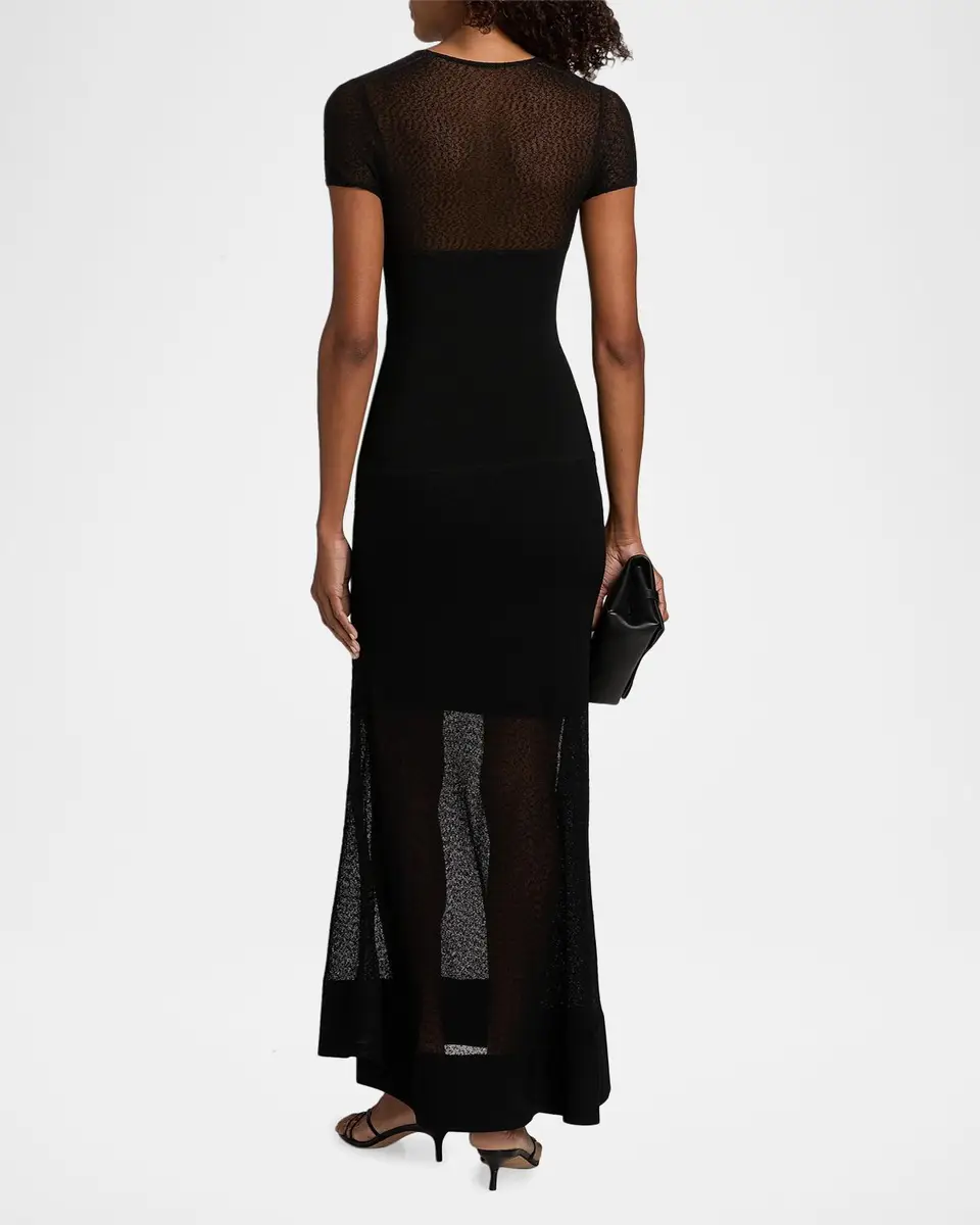 Jason Wu Collection Sheer Mesh Sheath Maxi Dress | Thumbnail 3