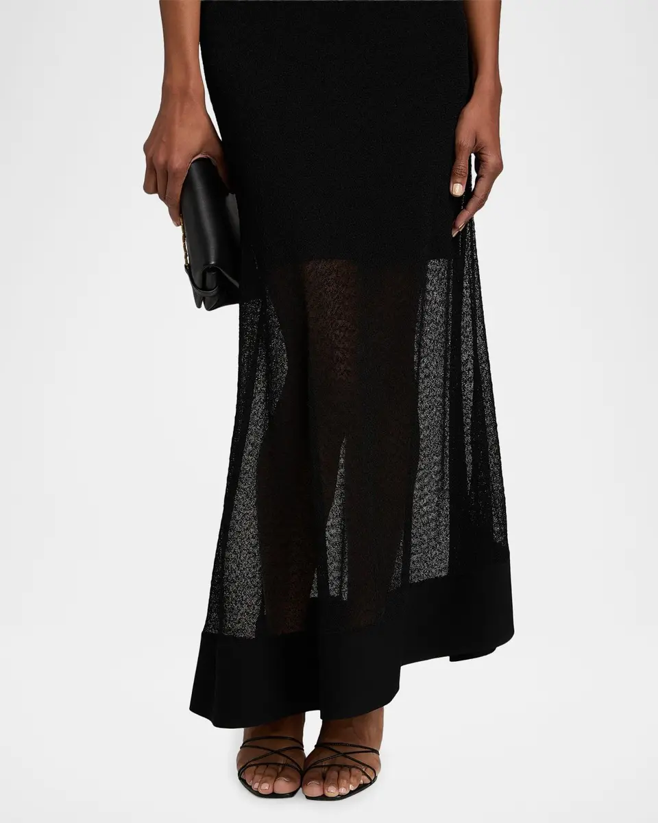 Jason Wu Collection Sheer Mesh Sheath Maxi Dress | Thumbnail 5