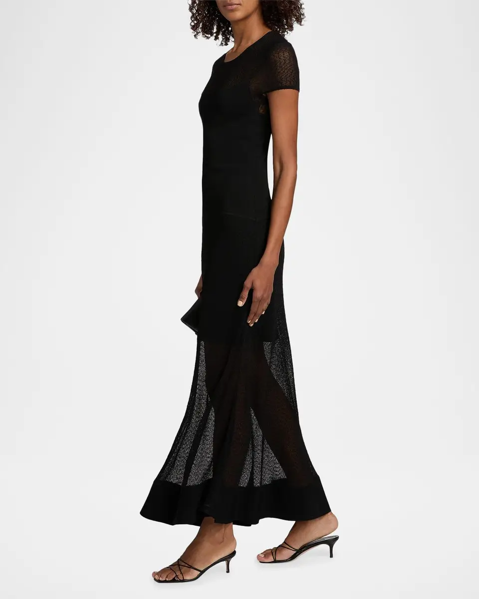 Jason Wu Collection Sheer Mesh Sheath Maxi Dress | Thumbnail 7