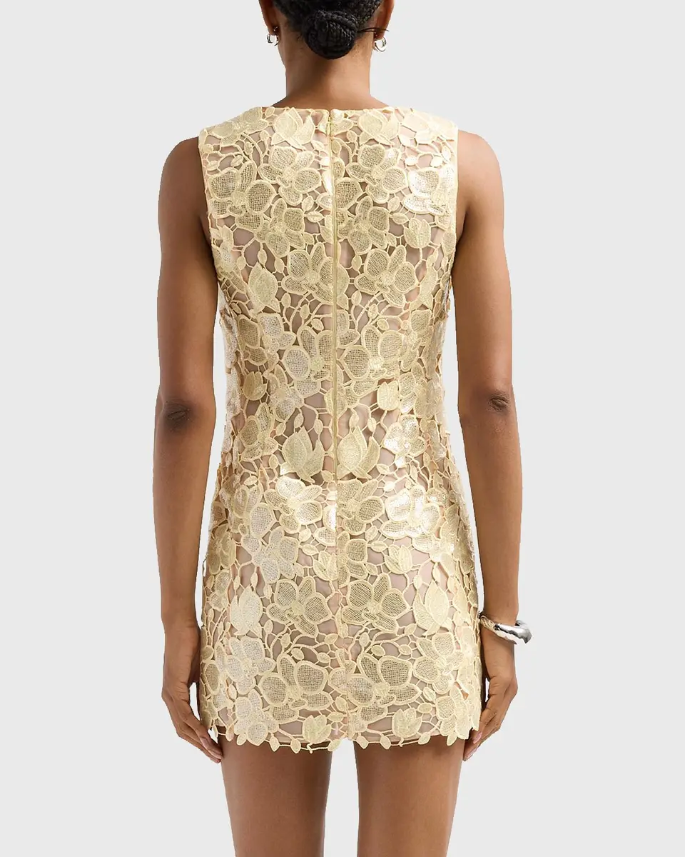 Retrofête Elainy Embroidered Mini Dress | Thumbnail 3 Retrofête Elainy Embroidered Mini Dress | Thumbnail 3