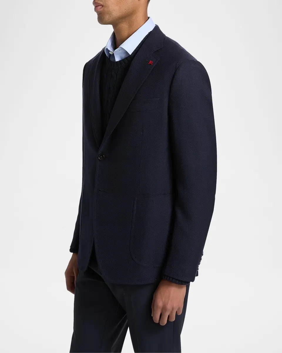Isaia Men's Capri Wool Jacket | Thumbnail 7