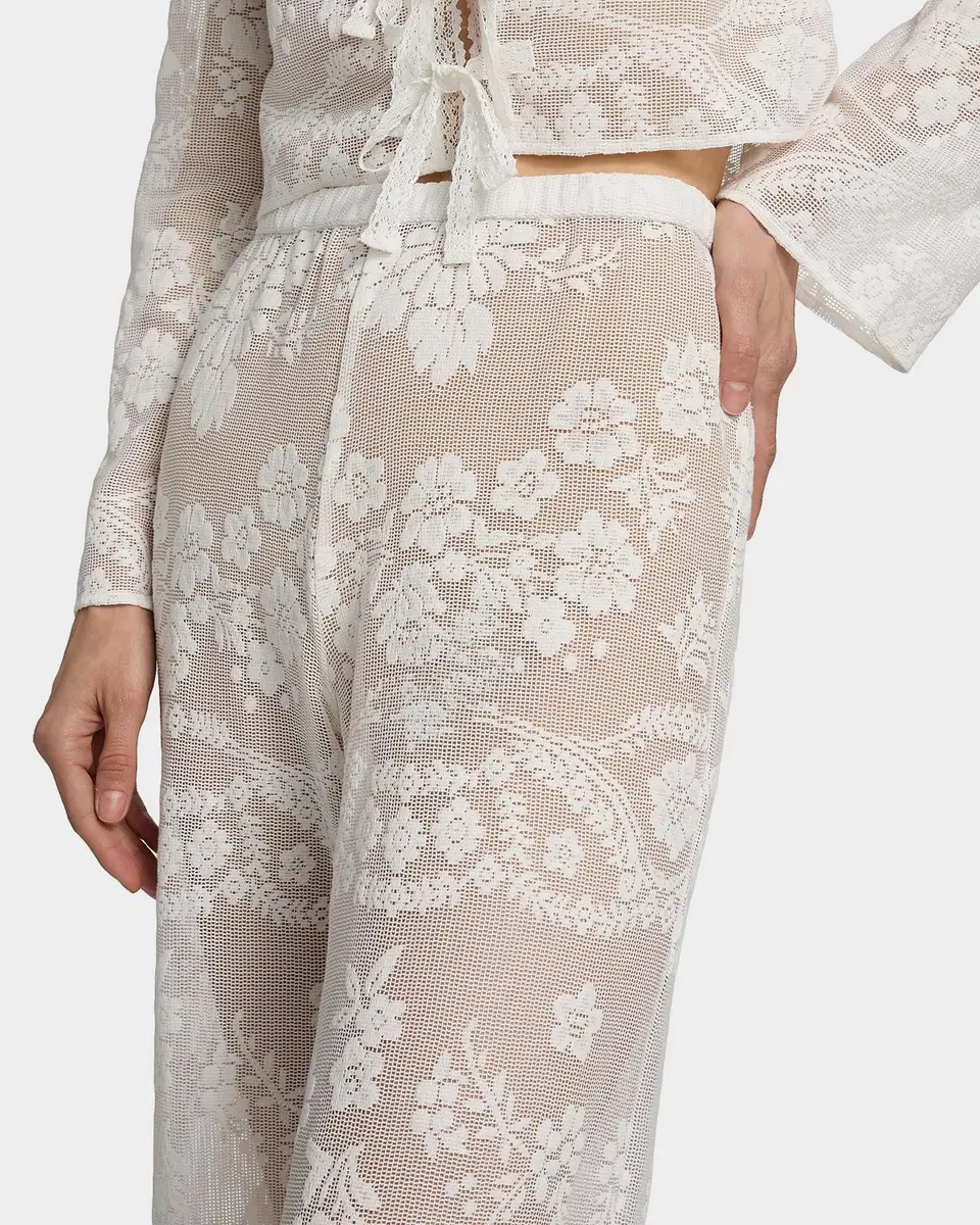 LoveShackFancy Jessia Cotton-Blend Wide-Leg Pants | Thumbnail 5