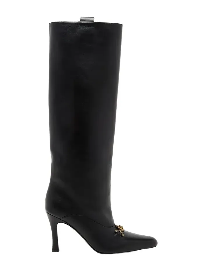 90mm La Medusa Leather Knee-High Boots 90mm La Medusa Leather Knee-High Boots