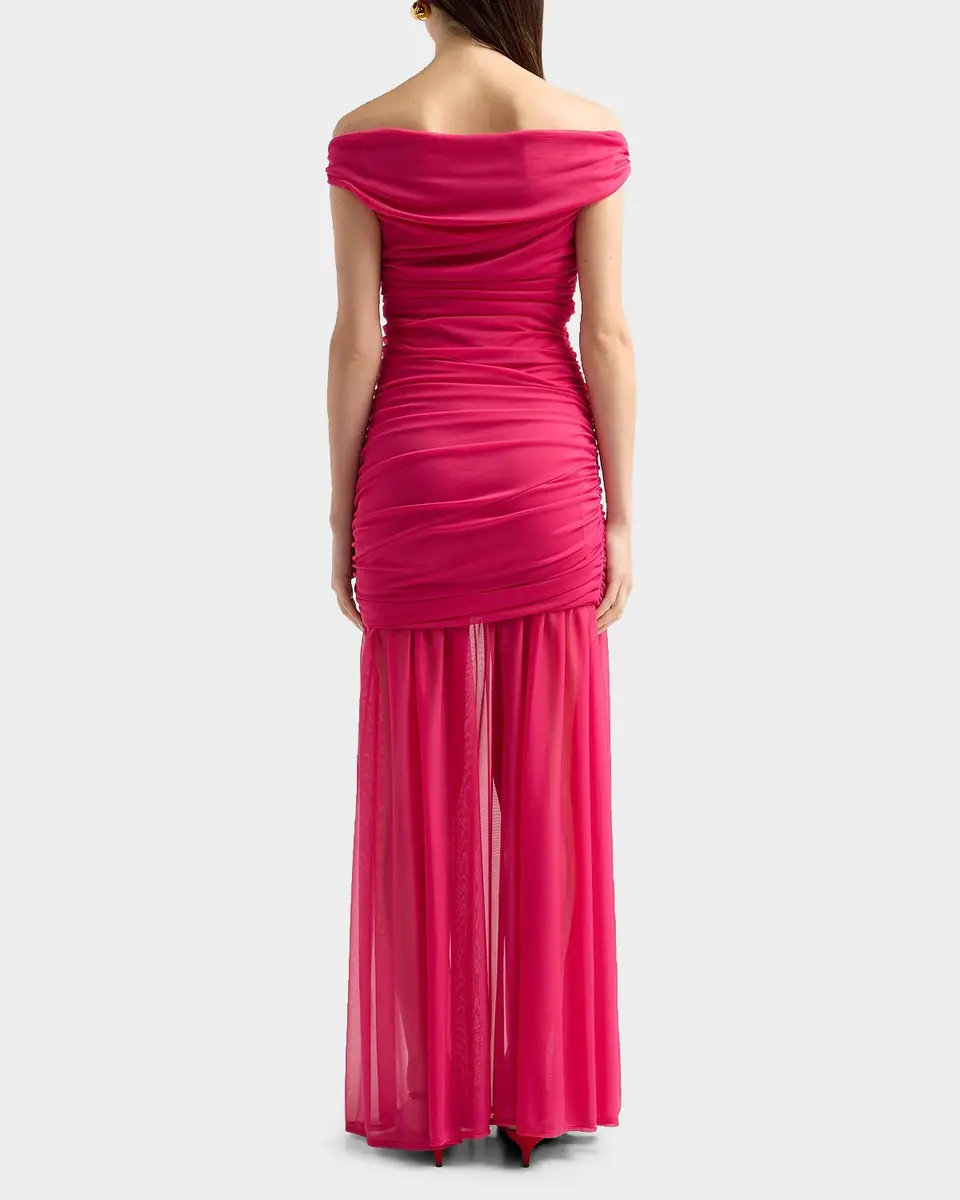 BLACK HALO Amara Ruched Off-The-Shoulder Gown | Thumbnail 3