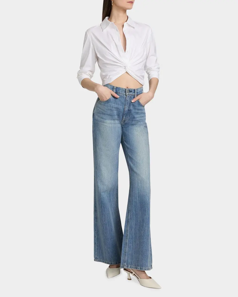 Alice + Olivia Phebe Cotton-Blend Shirt | Thumbnail 2 Alice + Olivia Phebe Cotton-Blend Shirt | Thumbnail 2