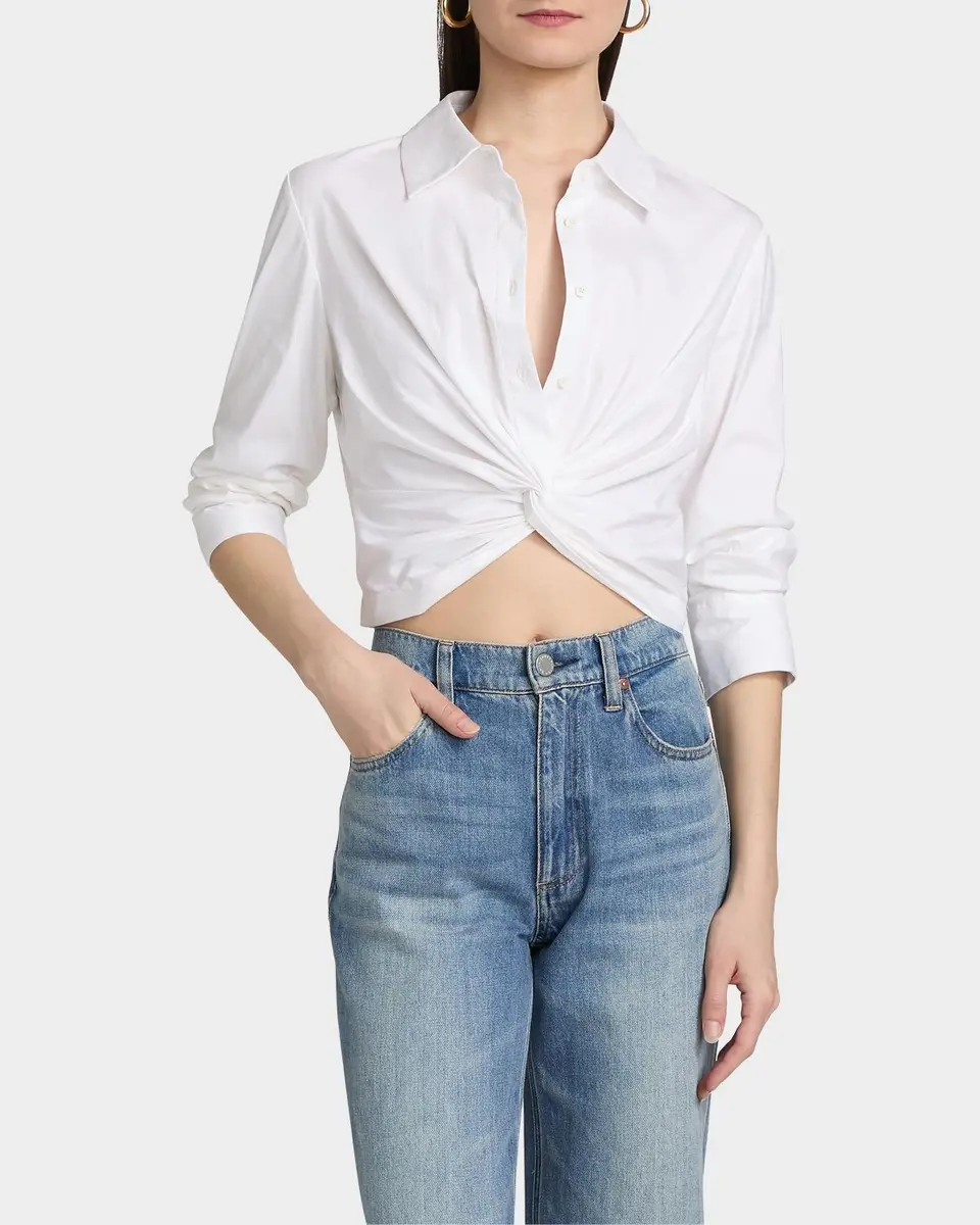 Alice + Olivia Phebe Cotton-Blend Shirt | Thumbnail 4 Alice + Olivia Phebe Cotton-Blend Shirt | Thumbnail 4