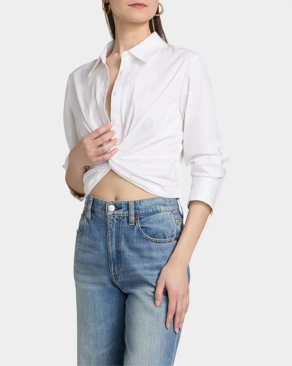 Alice + Olivia Phebe Cotton-Blend Shirt | Thumbnail 5 Alice + Olivia Phebe Cotton-Blend Shirt | Thumbnail 5