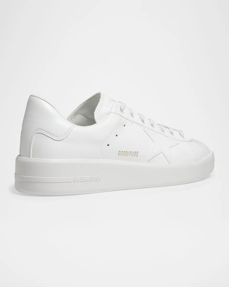 Golden Goose Men's Pure Star Leather Low-Top Sneakers | Thumbnail 2
