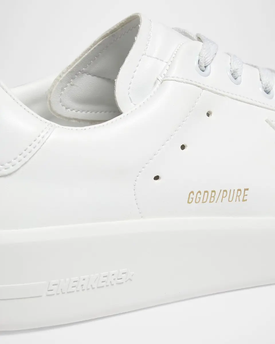 Golden Goose Men's Pure Star Leather Low-Top Sneakers | Thumbnail 3