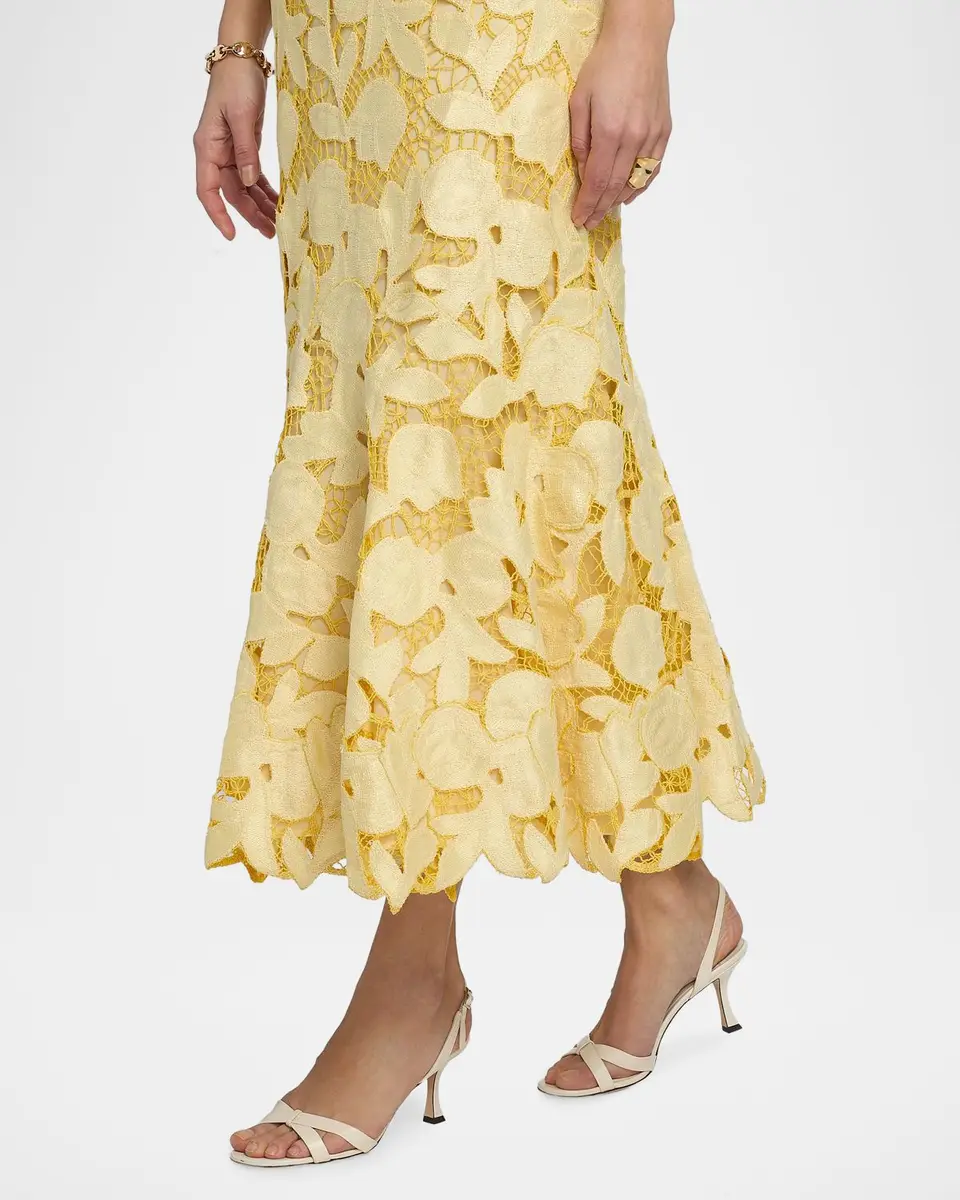 Simkhai Valletta Strapless Midi Dress | Thumbnail 5 Simkhai Valletta Strapless Midi Dress | Thumbnail 5