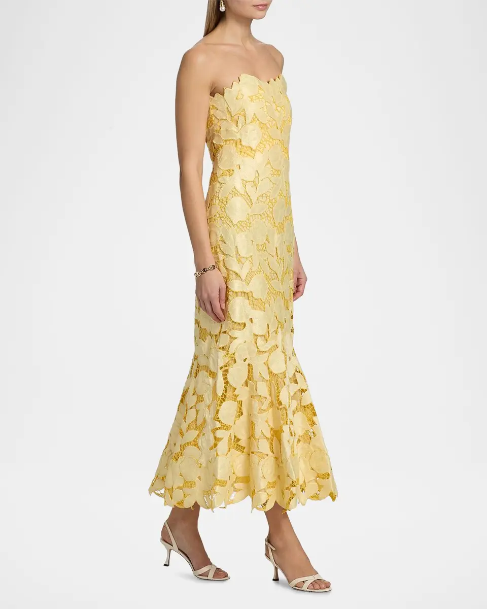 Simkhai Valletta Strapless Midi Dress | Thumbnail 7 Simkhai Valletta Strapless Midi Dress | Thumbnail 7