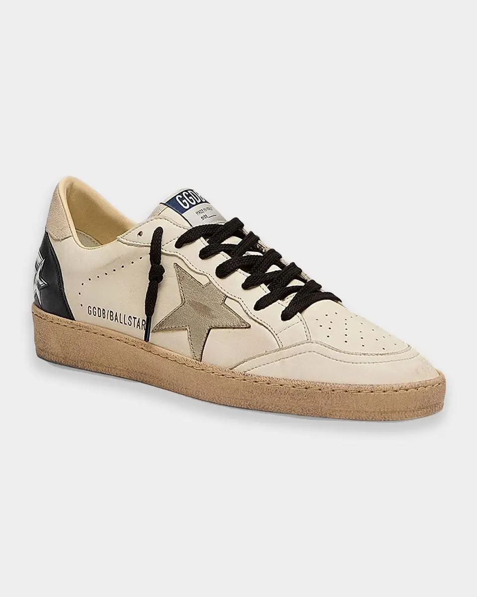 Golden Goose Men's Ball Star Leather Low-Top Sneakers | Thumbnail 2