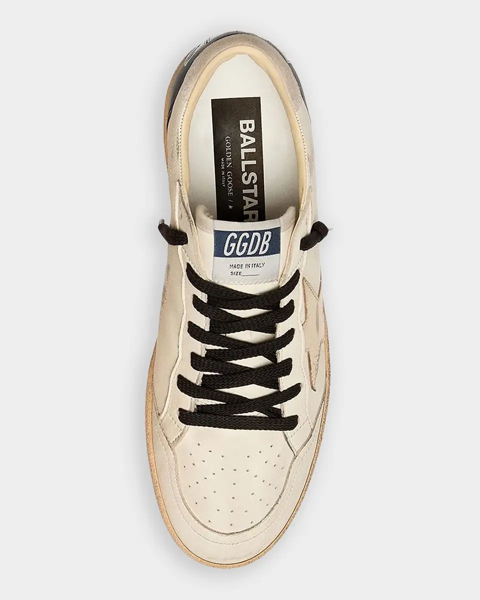 Golden Goose Men's Ball Star Leather Low-Top Sneakers | Thumbnail 3