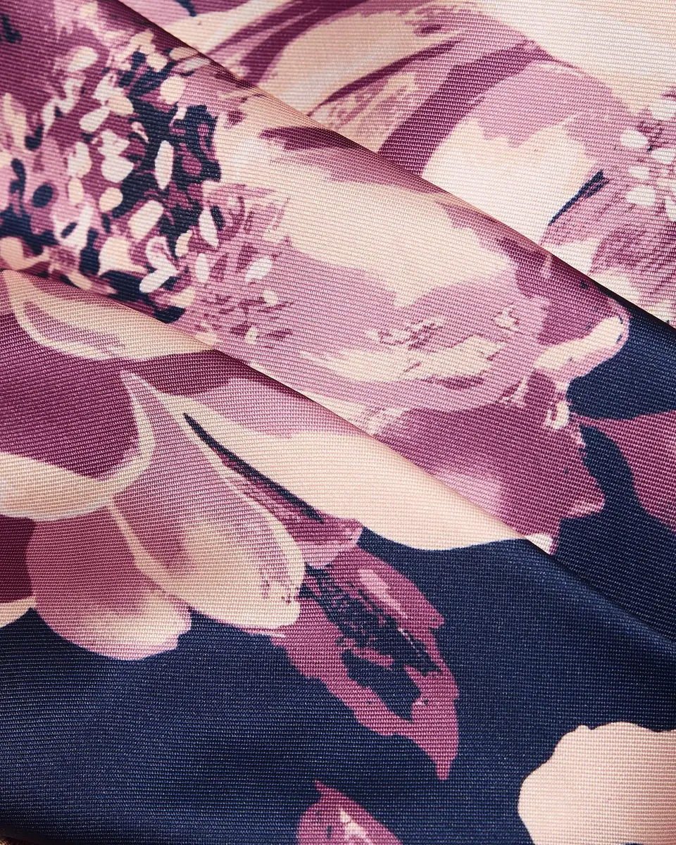 BLACK HALO Cayetana Floral Satin Midi-Dress | Thumbnail 6