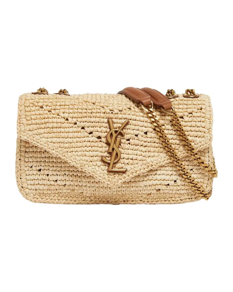 Mini Loulou Shoulder Bag in Raffia Mini Loulou Shoulder Bag in Raffia