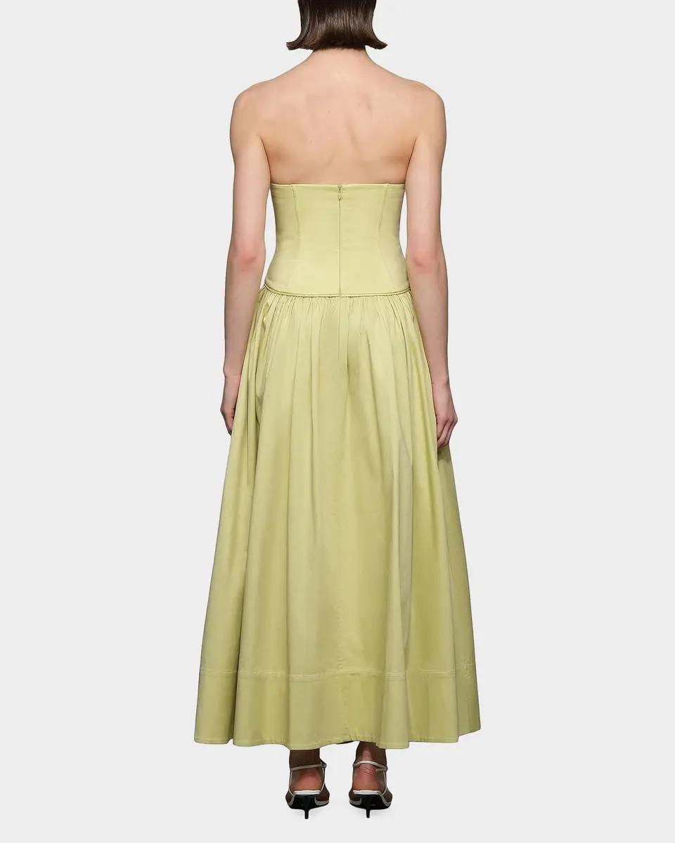 Et Ochs Camille Stretch-Cotton Strapless Maxi Dress | Thumbnail 3 Et Ochs Camille Stretch-Cotton Strapless Maxi Dress | Thumbnail 3