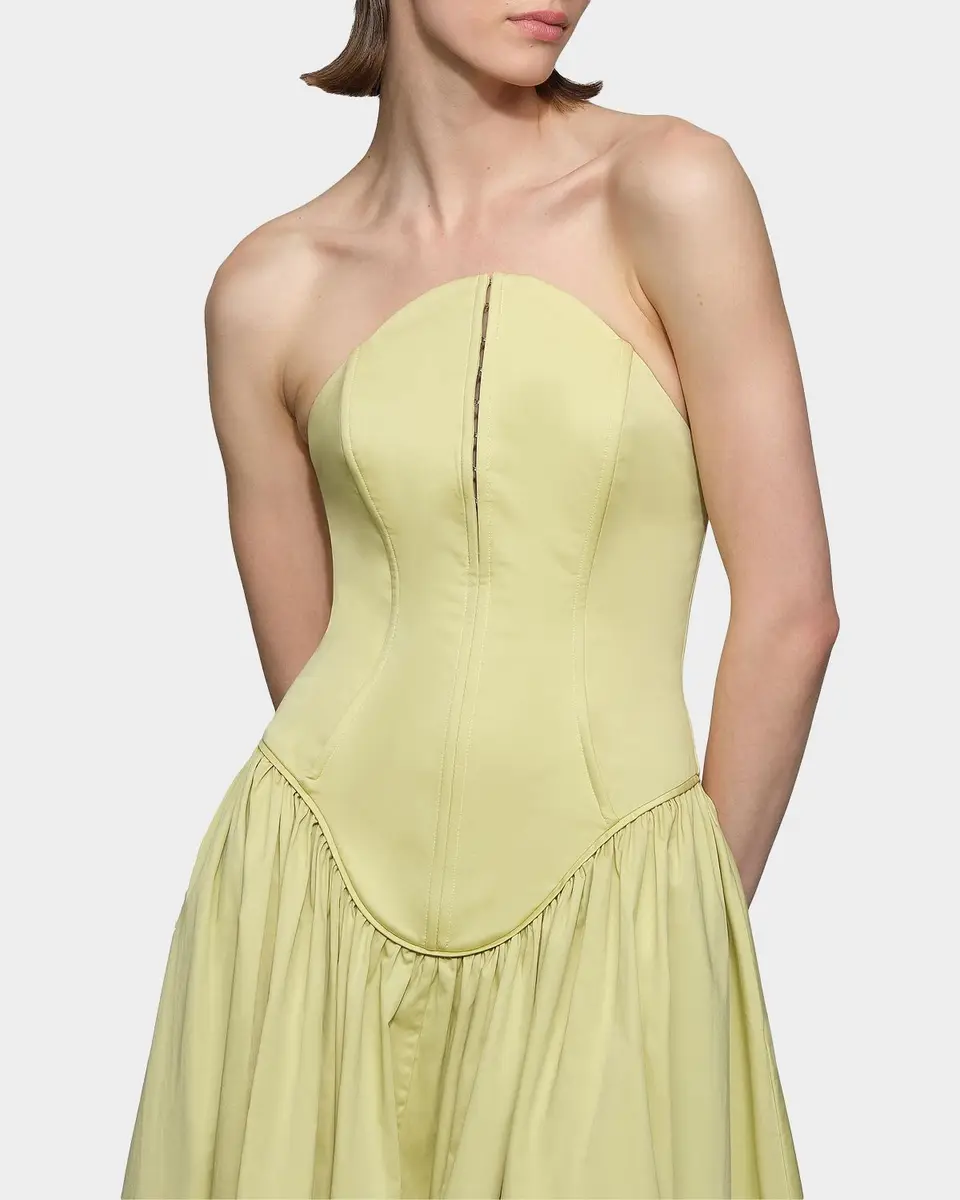 Et Ochs Camille Stretch-Cotton Strapless Maxi Dress | Thumbnail 5 Et Ochs Camille Stretch-Cotton Strapless Maxi Dress | Thumbnail 5