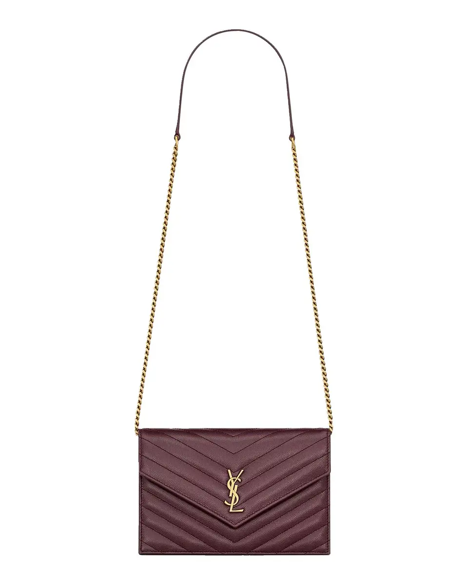 Saint Laurent Cassandre Quilted Chevron Leather Shoulder Bag | Thumbnail 3 Saint Laurent Cassandre Quilted Chevron Leather Shoulder Bag | Thumbnail 3