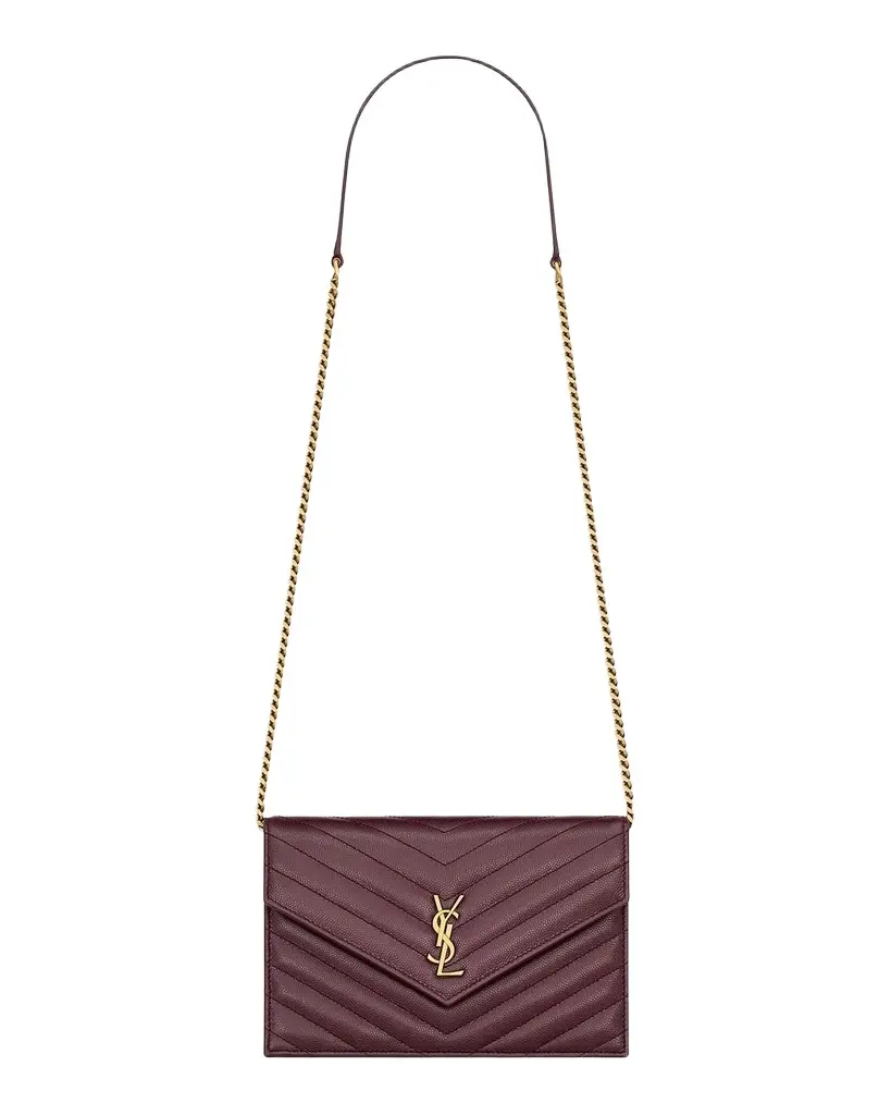 Saint Laurent Cassandre Quilted Chevron Leather Shoulder Bag | Image 1 Saint Laurent Cassandre Quilted Chevron Leather Shoulder Bag | Image 1