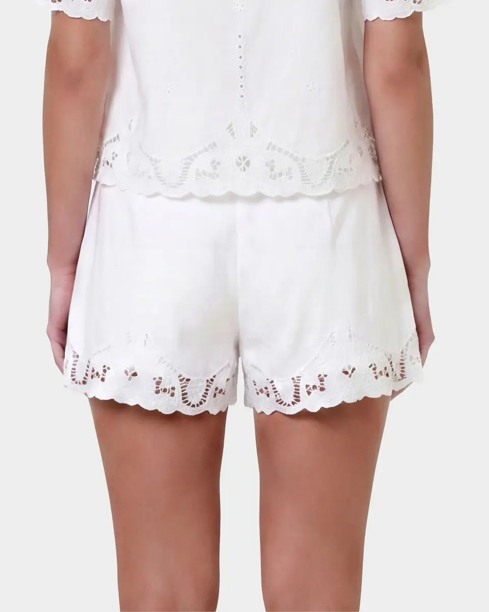 NICHOLAS Irma Lace-Trim Cotton Shorts | Thumbnail 3 NICHOLAS Irma Lace-Trim Cotton Shorts | Thumbnail 3