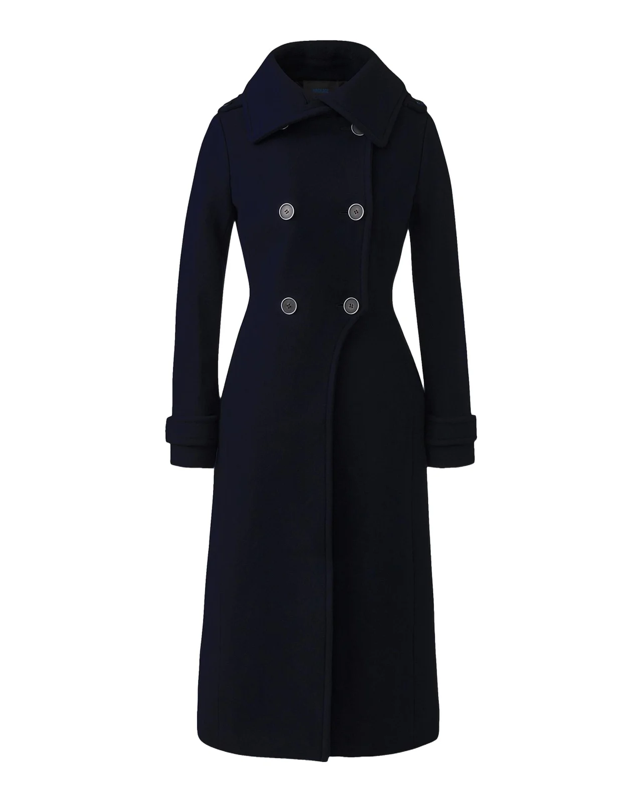 Elodie Wool-Blend Military Coat