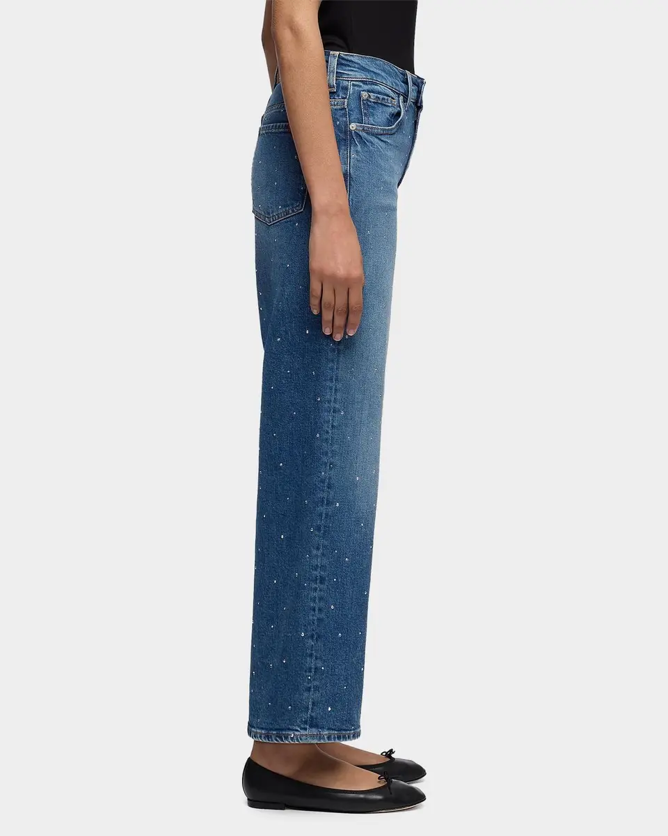 7 For All Mankind Stovepipe Embellished Straight-Leg Jeans | Thumbnail 6 7 For All Mankind Stovepipe Embellished Straight-Leg Jeans | Thumbnail 6