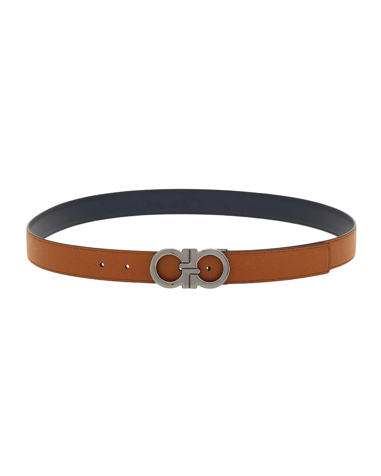 Ferragamo Men's Double Adjustable Reversible Leather Belt