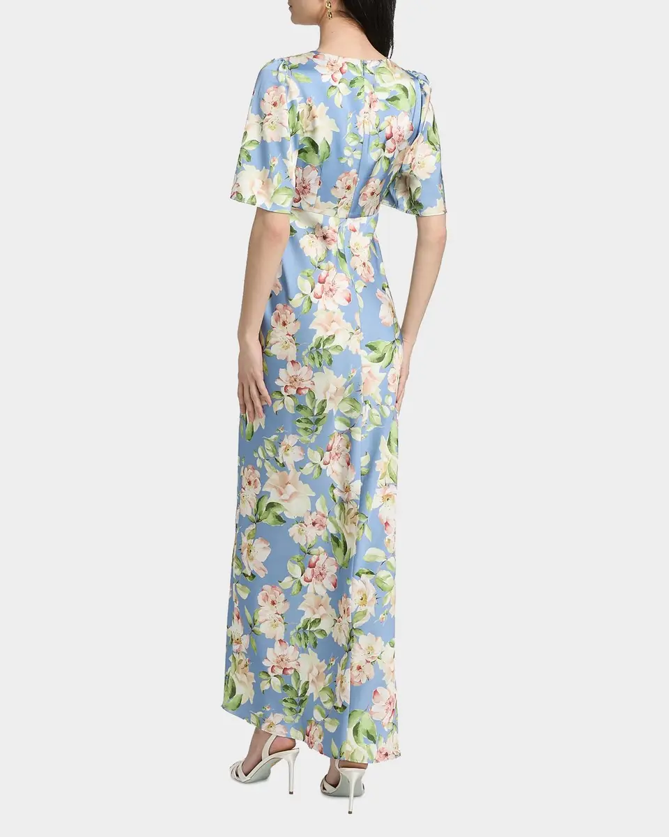 SACHIN & BABI Sabette Floral-Print Satin Maxi Dress | Thumbnail 3 SACHIN & BABI Sabette Floral-Print Satin Maxi Dress | Thumbnail 3