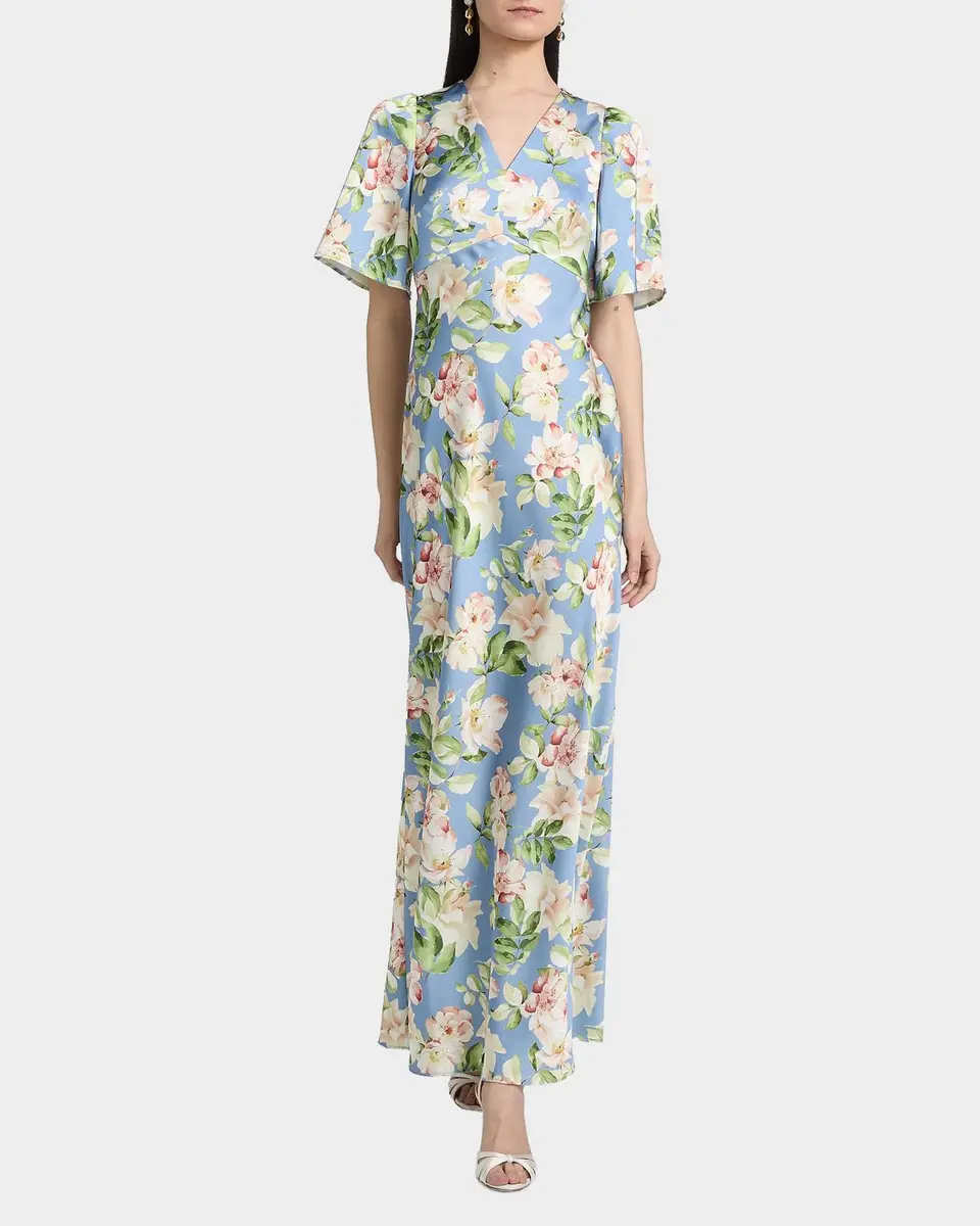 SACHIN & BABI Sabette Floral-Print Satin Maxi Dress | Thumbnail 4 SACHIN & BABI Sabette Floral-Print Satin Maxi Dress | Thumbnail 4