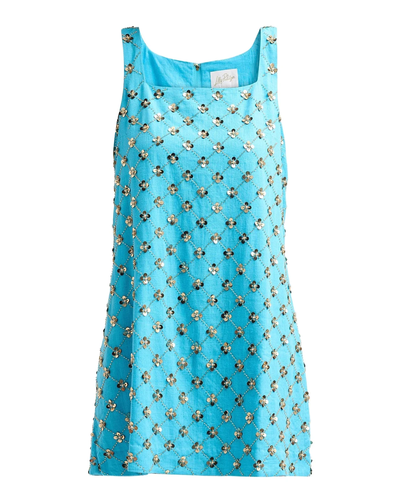 Tamala Beaded Sequin Shift Dress